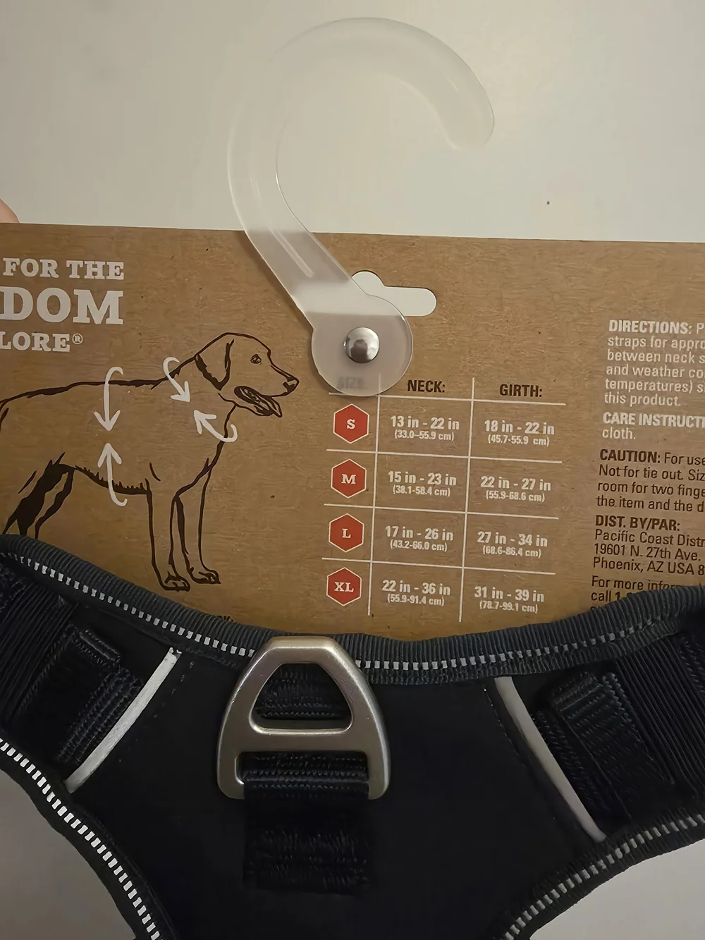 Arcadia Trail Quick-Dry Dog Harness - Yellow & Blue- Medium